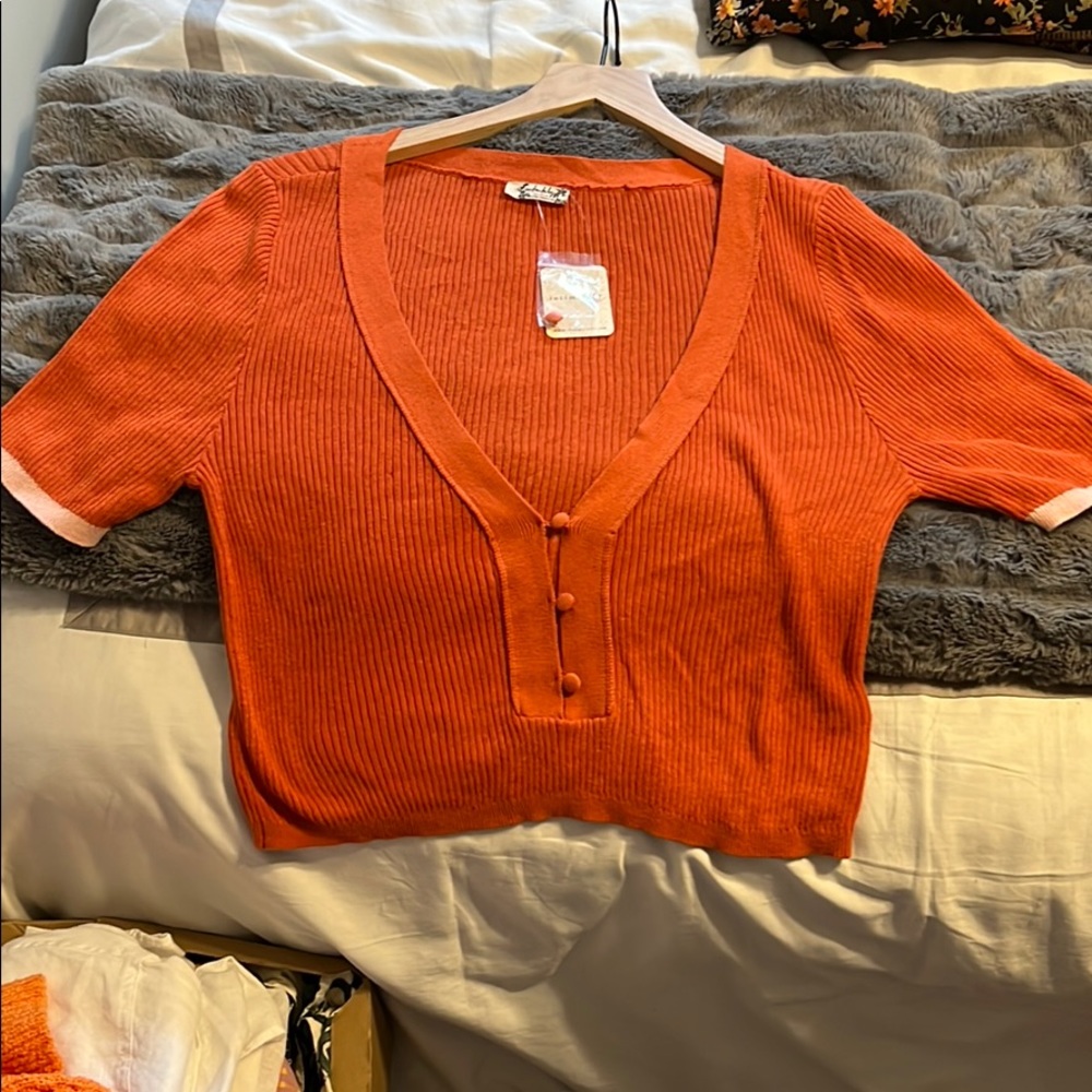 Free People ribbed sweater - large